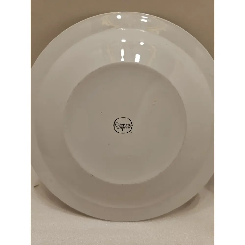 VTG Corning Centura Poinsettia MCM Christmas Salad Plates Set Of Two! RARE!